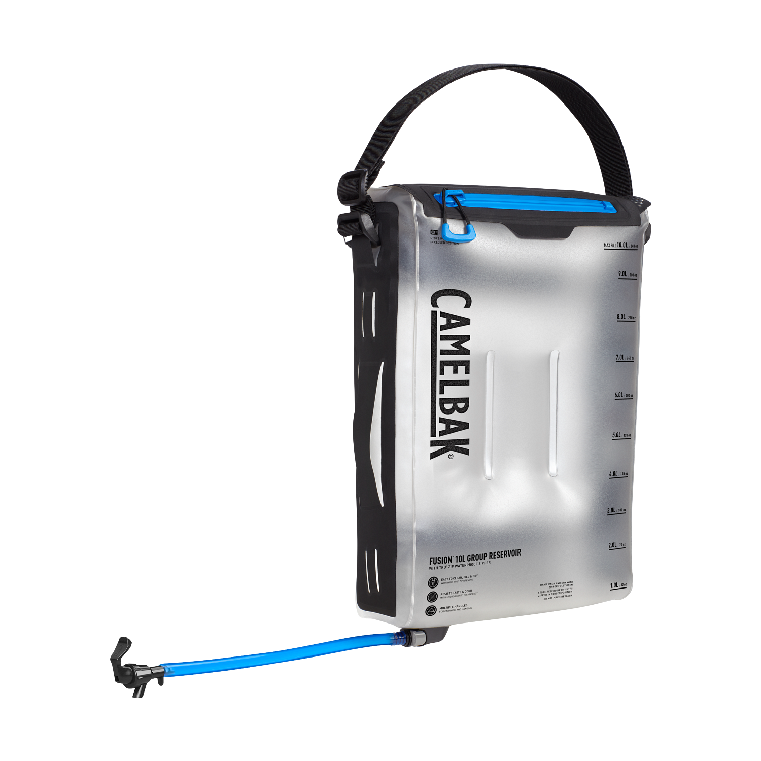 Fusion 10L Group Reservoir with Tru Zip Waterproof Zipper, Clear