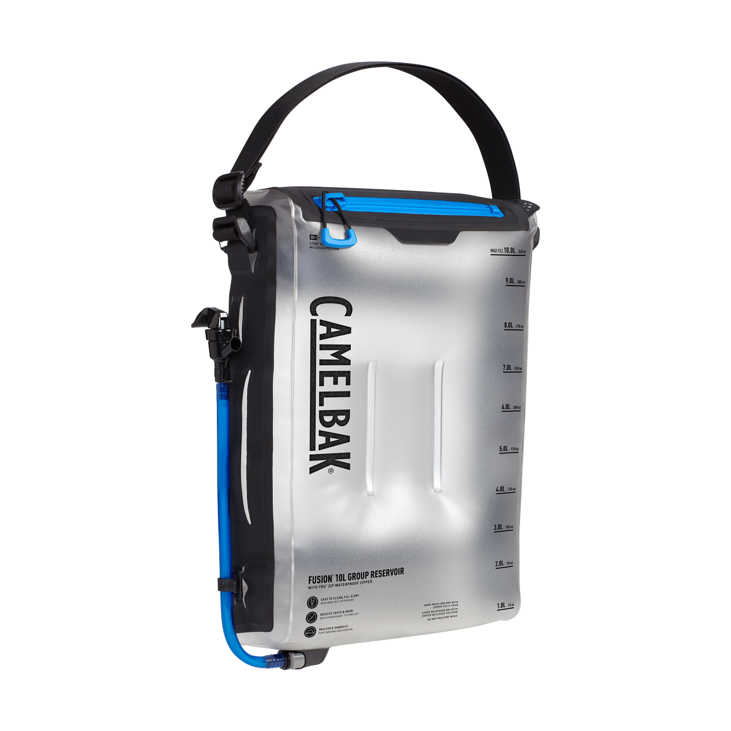 Fusion 10L Group Reservoir with Tru Zip Waterproof Zipper, Clear
