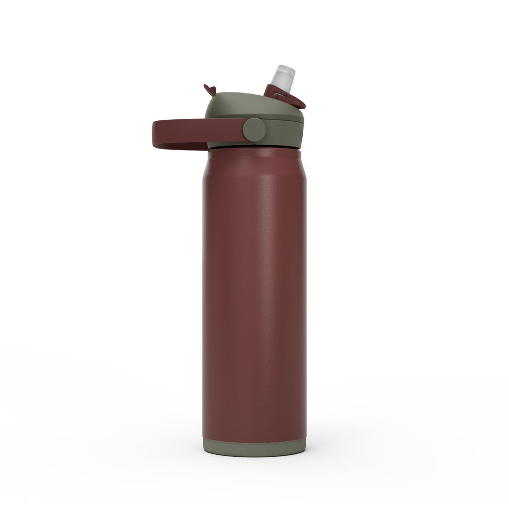 Thrive™ Flip Straw 25oz Bottle, Insulated Stainless Steel