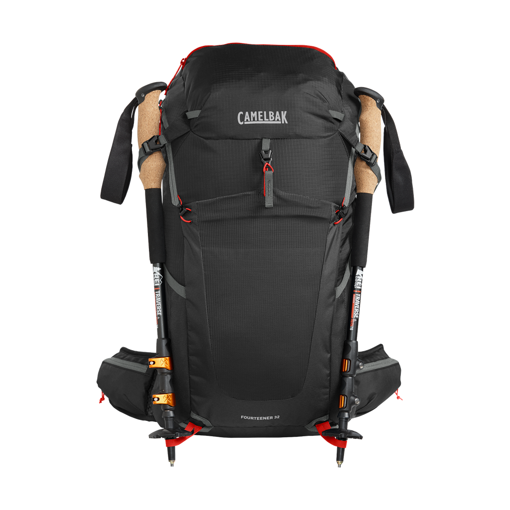 Fourteener 32 100oz, Black/Red Poppy