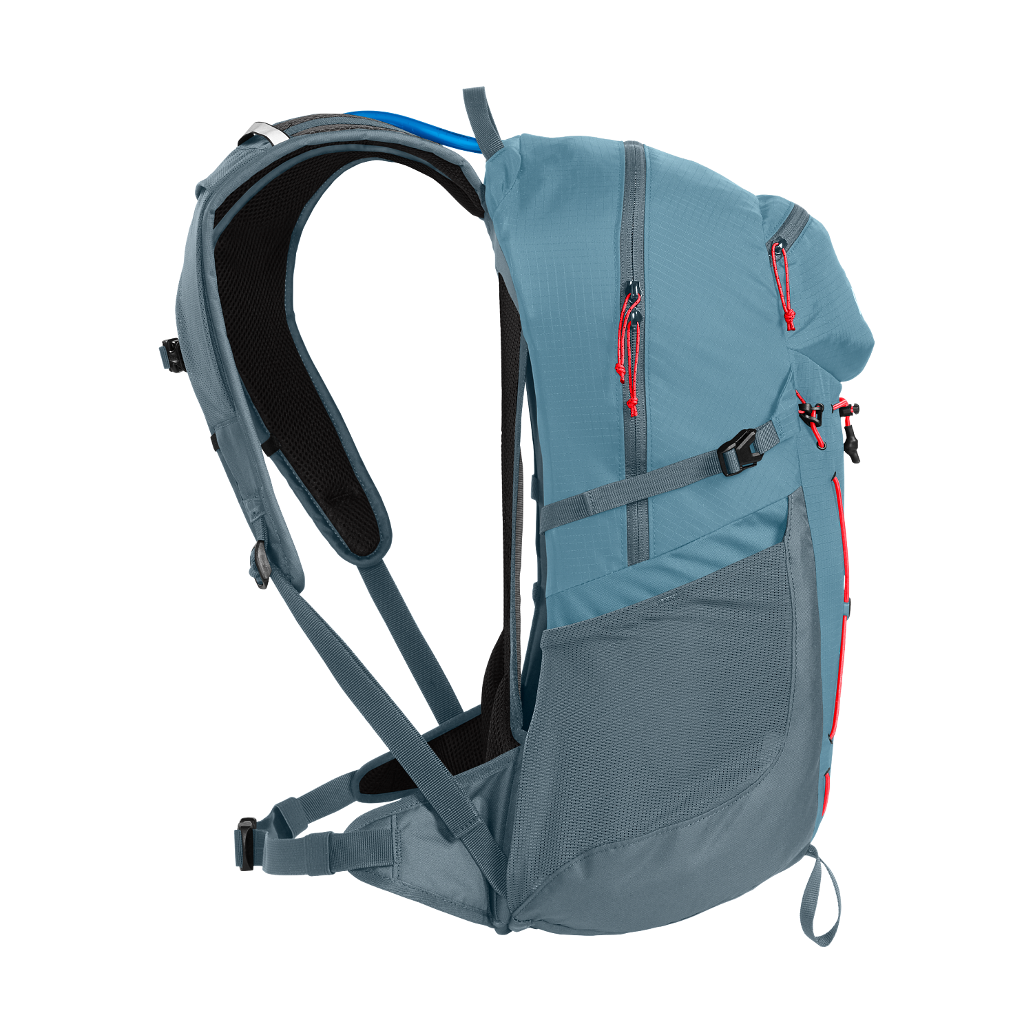 Women's Fourteener 24 100oz, Smoke Blue/Fiery Coral