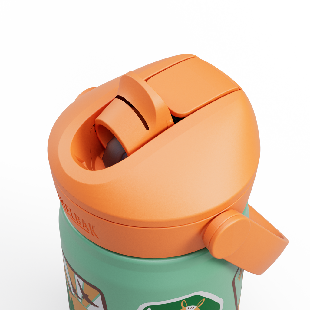 Thrive Flip Straw Kids VSS 12oz, Camp Badges