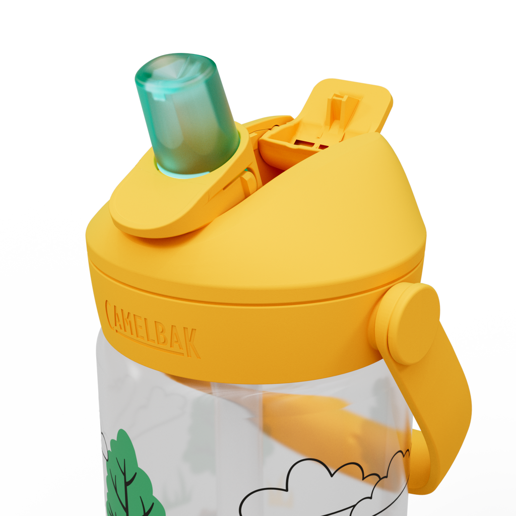 Thrive Flip Straw Kids 14oz, Tractors and Trees