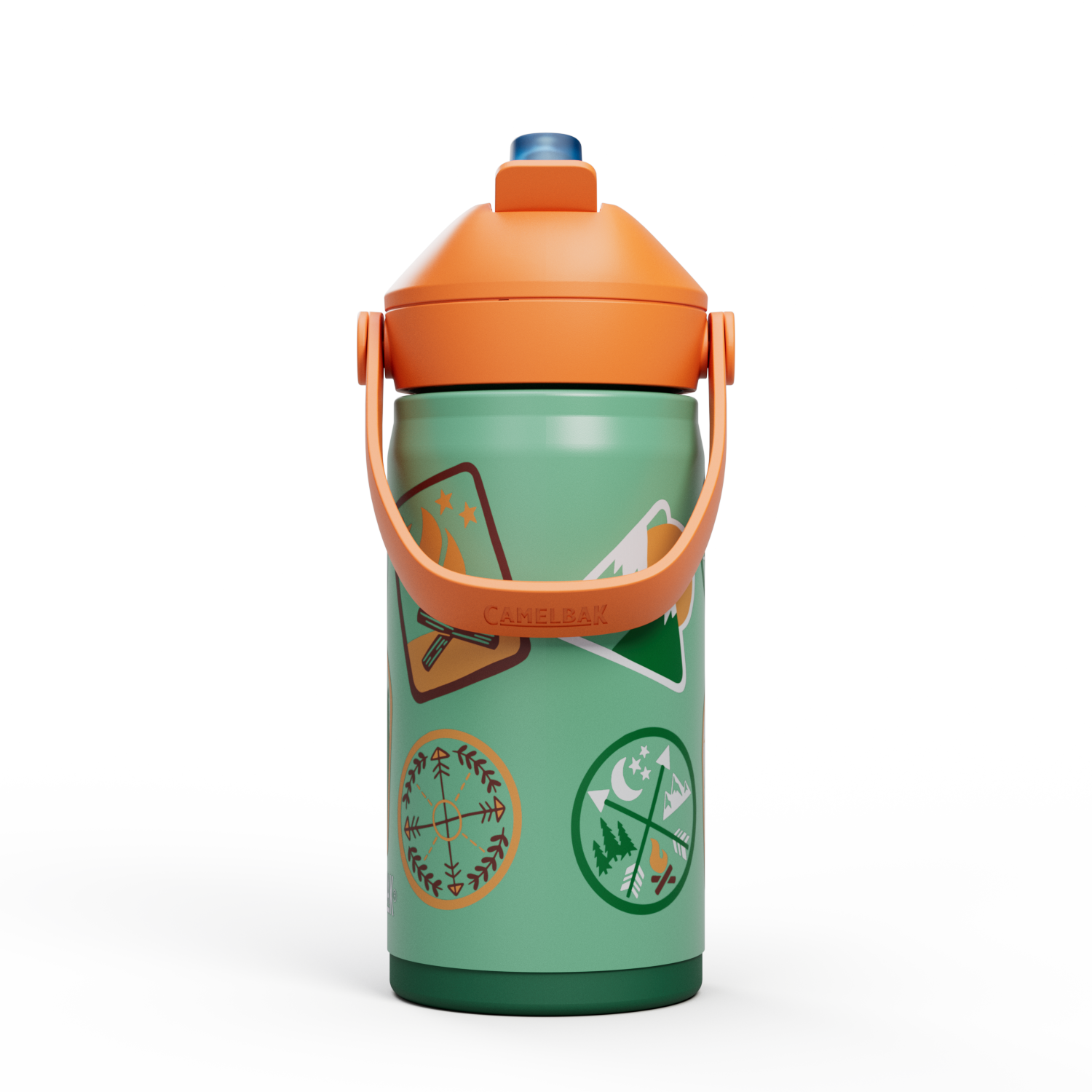Thrive Flip Straw Kids VSS 12oz, Camp Badges