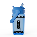 Crayola 14oz Flip Straw, Cerulean