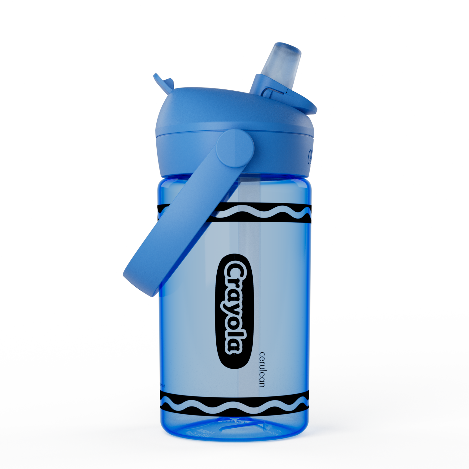 Crayola 14oz Flip Straw, Cerulean